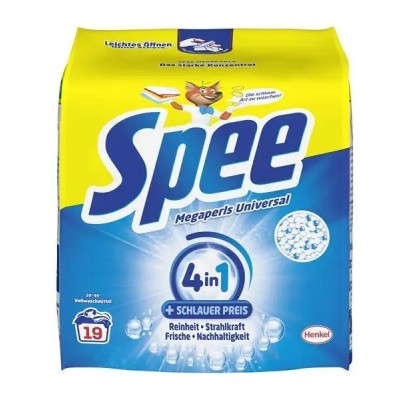 Порошок для стирки универсальный Spee Megaperls, 19 стирок, 1.14 кг