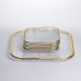 Набор тарелок Golden Prism из 7 предметов с золотой окантовкой Yiwu HP-34-84 Набор тарелок Golden Prism из 7 предметов с золотой окантовкой Yiwu HP-34-84