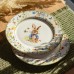 Набор обеденных тарелок пасхальных Garden Rabbits фарфоровые 25 см HP-7323-5A