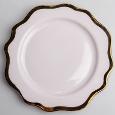 Тарелка десертная фарфоровая Antique White 20 см Yiwu HKPP-8