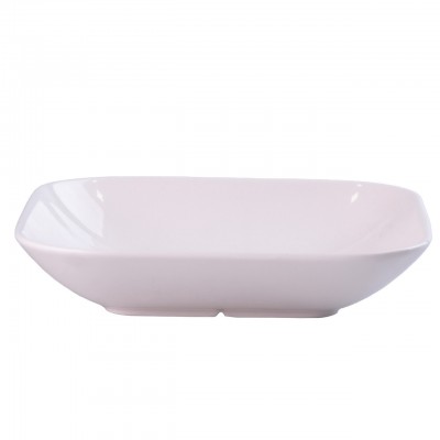 Тарелка глубокая квадратная из фарфора 20*20 см HP601