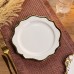 Тарелка десертная фарфоровая Antique White 20 см Yiwu HKPP-8