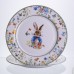 Набор обеденных тарелок пасхальных Garden Rabbits фарфоровые 25 см HP-7323-5A
