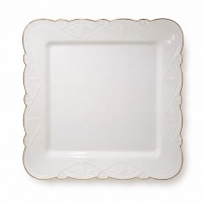 Тарелка сервировочная фарфоровая 20*20 см квадратная HP-HK-33