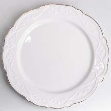Тарелка сервировочная фарфоровая Pearl 26,5 см Yiwu HP-HK-C19