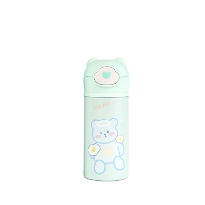 Термос детский Beizhiming Vacuum Cup 300ml термос с поилкой термос с трубочкой для детей Мятный HP146M
