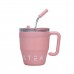 Термокружка Coffee & Tea с трубочкой розовая HP-14-23P Термокружка Coffee & Tea с трубочкой розовая HP-14-23P