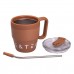 Термокружка Coffee & Tea с трубочкой коричневая HP-14-23BR