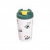 Термокружка Panda с керамической колбой 380 мл Зеленая HP-14-12GR