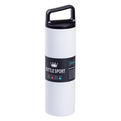 Термос металлический 500 мл Bottle Sport с вакуумной изоляцией белый HPGM5009W