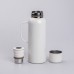 Термос Vacuum с датчиком температуры на 820 мл белый HP-14-55W