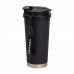 Термокружка Coffee из нержавеющей стали с ремешком 500 мл черная HP-14-17B