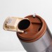 Термочашка Coffee 400 мл с ремешком и датчиком температуры, коричневый Yiwu HP-GM-1