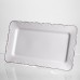 Тортовница на ножке White Square 30.5*30.5 см фарфоровая квадратная Yiwu 120-YH-HG061