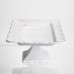 Тортовница на ножке White Square 30.5*30.5 см фарфоровая квадратная Yiwu 120-YH-HG061