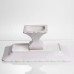 Тортовница на ножке White Square 20.5*20.5 см фарфоровая квадратная Yiwu 120-YH-HG063