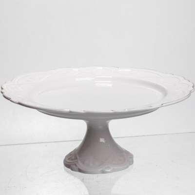 Тортовница фарфоровая Pearl 25,5 см Yiwu 120-YH-HG044