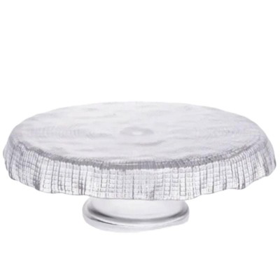 Тортовница стеклянная на ножке прозрачная Yiwu 64486-54