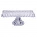 Тортовница прямоугольная на ножке 33×17×13.5 (см) стеклянная HP-19-146C