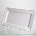Тортовница на ножке White Square 35.5*35.5 см фарфоровая квадратная Yiwu 120-YH-HG060