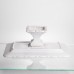 Тортовница на ножке White Square 30.5*30.5 см фарфоровая квадратная Yiwu 120-YH-HG061