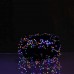 Новогодняя гирлянда уличная 30 м 300 LED с солнечной батареей черный провод Мультиколор SB300L30MBML