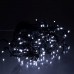 Новогодняя гирлянда уличная Бахрома 6 м 105 LED черный провод Белый 6МBW