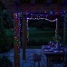 Новогодняя гирлянда уличная 30 м 300 LED с солнечной батареей черный провод Мультиколор SB300L30MBML
