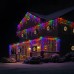 Уличная гирлянда Бахрома 50 м 600 LED белый провод Мультиколор 50MWML