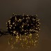 Новогодняя гирлянда уличная 100 м 1000 LED с солнечной батареей 8 режимов работы черный провод Желтый свет SB1000L100MBY