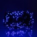 Новогодняя гирлянда уличная 30 м 300 LED с солнечной батареей черный провод Синий SB300L30MBBL