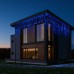 Уличная гирлянда Бахрома 25 м 405 LED черный провод Синий 25MBBL