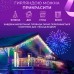 Гирлянда уличная светодиодная 135 LED 6 метров белый провод бахрома 27 нитей Мультиколор 6МWML