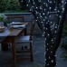Новогодняя гирлянда уличная 30 м 300 LED с солнечной батареей черный провод Белый SB300L30MBW