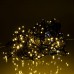 Новогодняя гирлянда уличная Бахрома 36 м 600 LED черный провод Желтый 36МBY