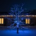 Новогодняя гирлянда уличная 100 м 1000 LED с солнечной батареей 8 режимов работы черный провод Синий SB1000L100MBBL