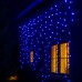 Уличная гирлянда бахрома 12 м 200 led черный провод Синий 12MBBL