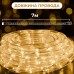 Гирлянда уличная лента светодиодная Дюралайт 240 LED 7м морозоустойчивая прозрачный провод Желтый DR10МY