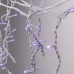 Гирлянда уличная светодиодная 90 LED 3 метра белый провод бахрома 18 нитей Синий 3МWBL