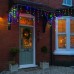 Уличная гирлянда Бахрома 12 м 200 LED белый провод Мультиколор 12MWML