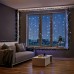 Новогодняя гирлянда уличная 50 м 500 LED с солнечной батареей черный провод Белый SB500L50MBW
