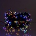 Новогодняя гирлянда уличная 50 м 500 LED с солнечной батареей черный провод Мультиколор SB500L50MBML