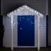 Уличная гирлянда бахрома 12 м 200 led черный провод черный провод Белый 12MBW