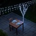 Новогодняя гирлянда уличная 30 м 300 LED с солнечной батареей черный провод Белый SB300L30MBW