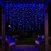 Уличная гирлянда Бахрома 20 м 335 LED гирлянда штора черный провод Синий 20MBBL