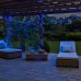 Новогодняя гирлянда уличная 50 м 500 LED с солнечной батареей черный провод Синий SB500L50MBBL