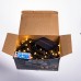 Новогодняя гирлянда уличная 100 м 1000 LED с солнечной батареей 8 режимов работы черный провод Желтый свет SB1000L100MBY