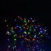 Уличная гирлянда бахрома 20 (м) 390 led светодиодов наружная мультиколор черный провод 20MBML