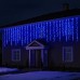 Уличная гирлянда Бахрома 36 м 600 LED белый провод Синий 36MWBL