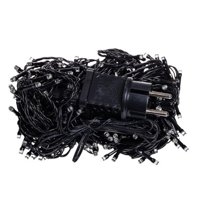 Гирлянда Нить уличная 30 (м) 300 LED черный провод Мультиколор CF300L30MBML